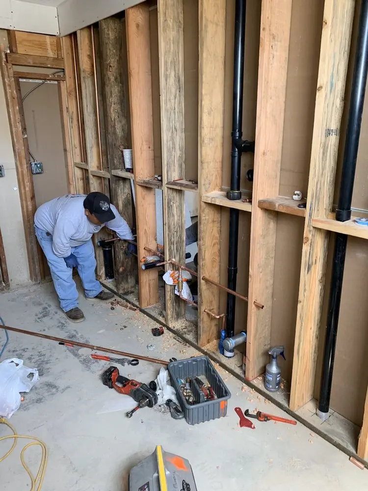 Commercial rough-in plumbing for Water Heater Replacement in East Lakeside
